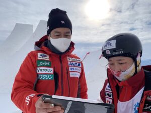 フリースタイルスキー・エアリアル日本代表チームでのサポート活動