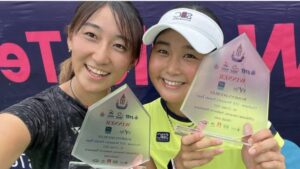 当院がサポートするプロテニスプレーヤー、永田杏里選手が初優勝！