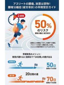 スポーツ中に感じる腰痛、 「少し休めば治るだろう」と我慢していませんか？