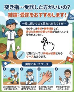 突き指をしたのですが、受診した方がよいのでしょうか？